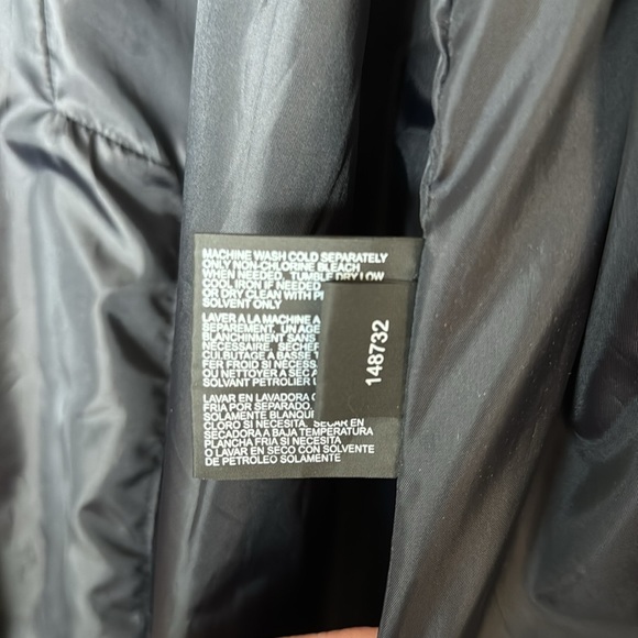 London Fog Collection Women's XXL Snap Navy Blue Raincoat-Detachable Hood Lined - Picture 8 of 14